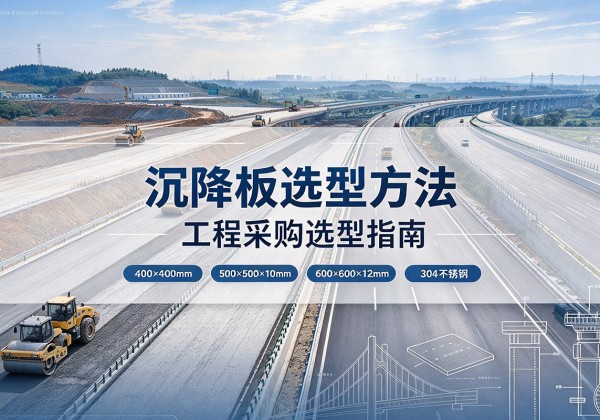 开江沉降板选择方法